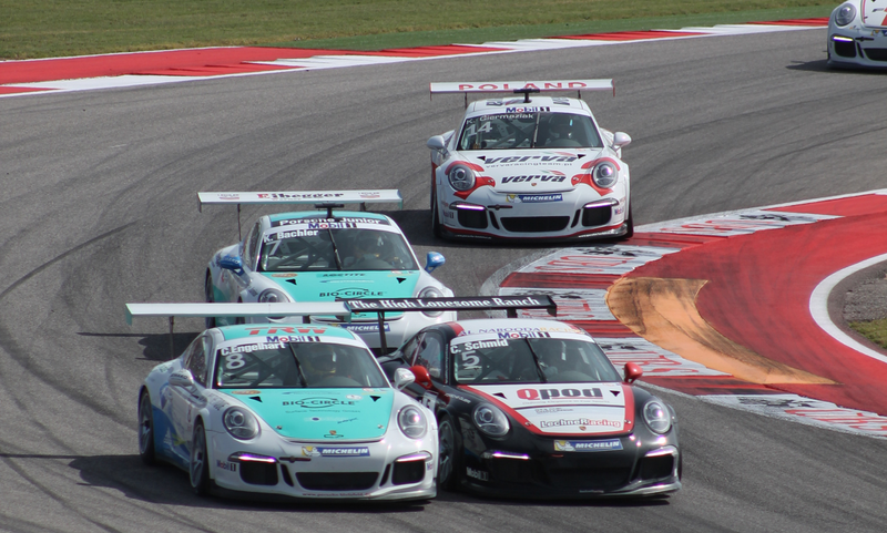 Illustration for article titled This Porsche Supercup Car Dragged Its Bumper For Half The Race
